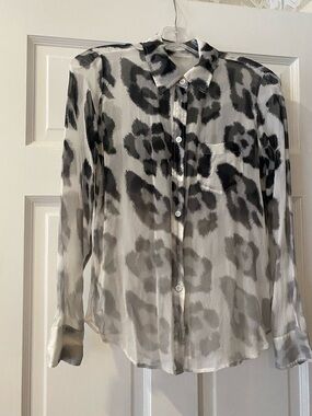 Equipment Silk Sheer Shirt. Sz. XS